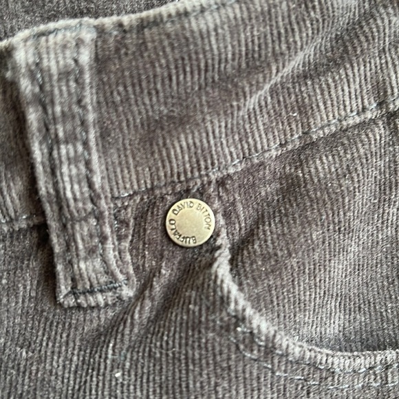 BUFFALO DAVID BITTON SLIM AND SCULPT CORDUROY FADED BLACK WOMEN PANTS SIZE 30 - Picture 5 of 10